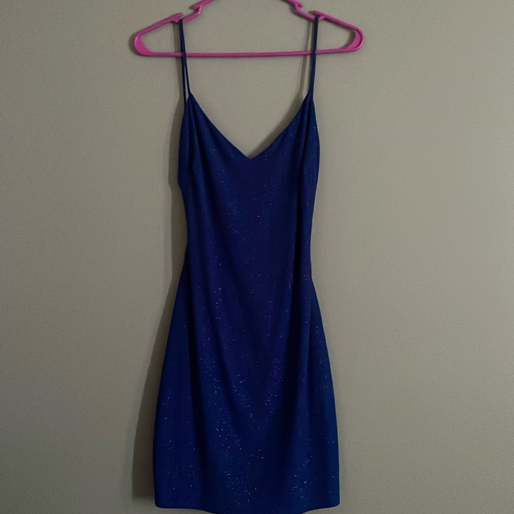 Sparkly blue dress